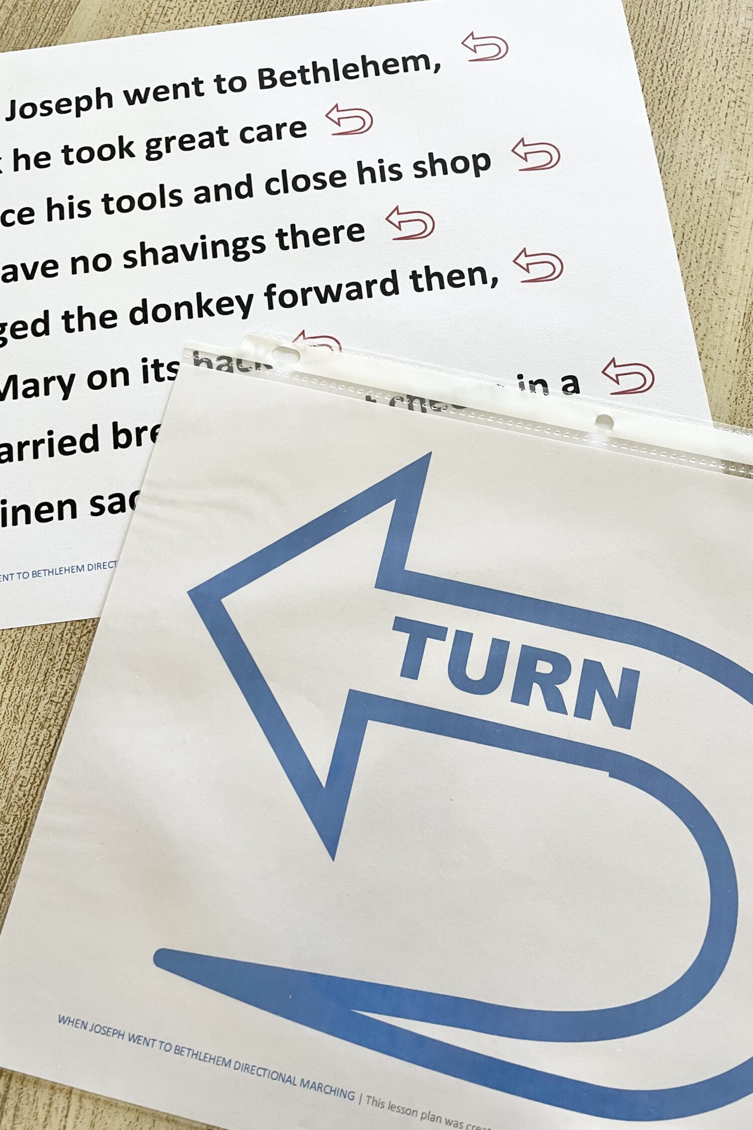 When Joseph Went to Bethlehem Directional Marching 2 When Joseph Went to Bethlehem Directional Marching - Use this fun movement song with turns around every corner to review this Christmas song with printable song helps for LDS Primary Music Leaders.