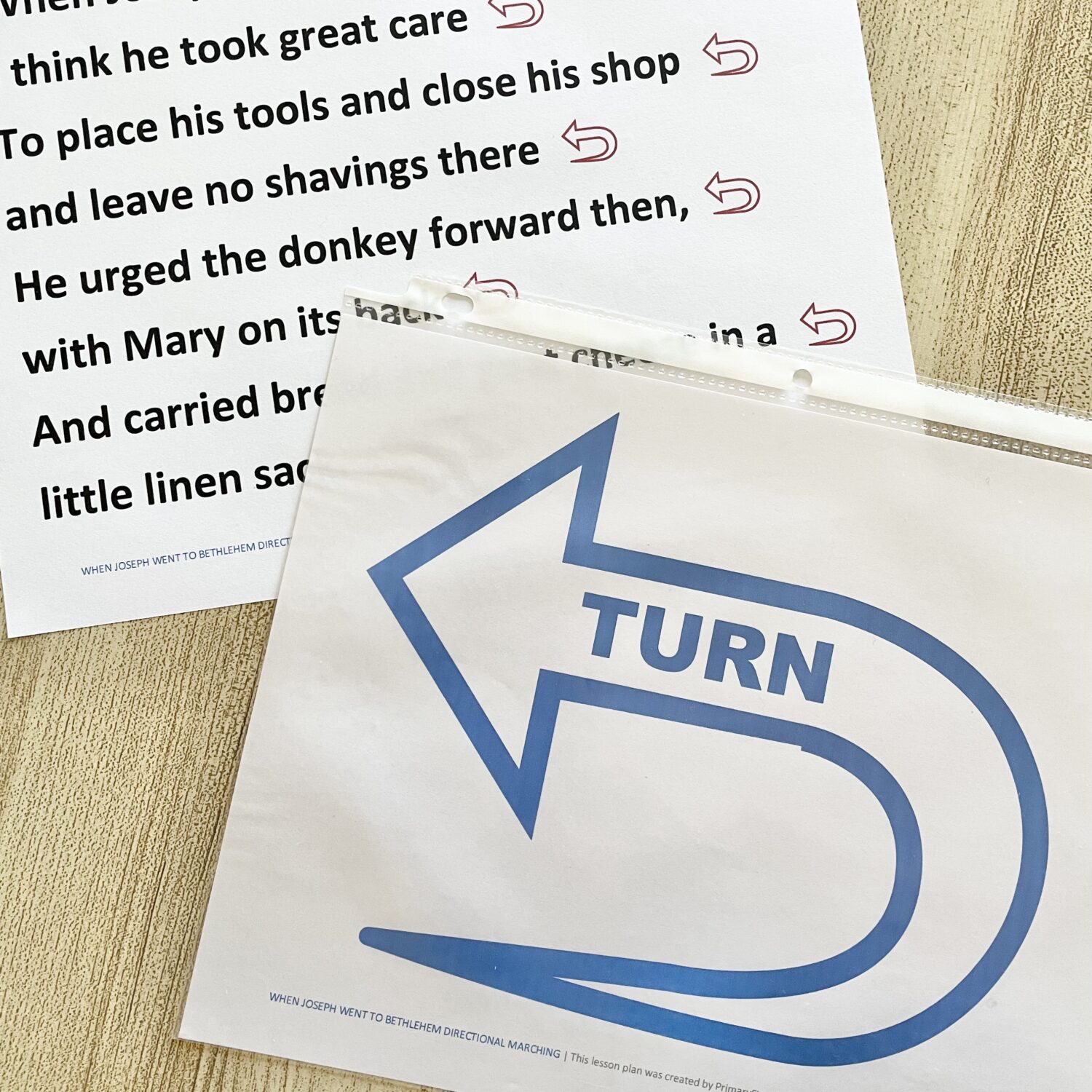 When Joseph Went to Bethlehem Directional Marching 4 When Joseph Went to Bethlehem Directional Marching - Use this fun movement song with turns around every corner to review this Christmas song with printable song helps for LDS Primary Music Leaders.