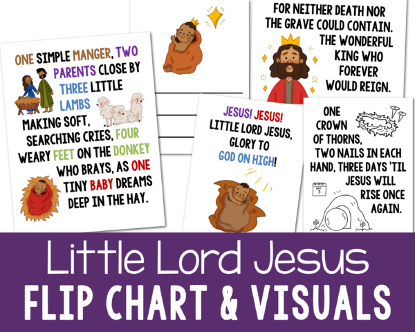 Little Lord Jesus Flip Chart Teach this beautiful Primary Christmas song written by Angie Killian with Monica Scott perfect for your Sunday Christmas meeting. Printable resource for LDS Primary Music leaders or Christian song helps.