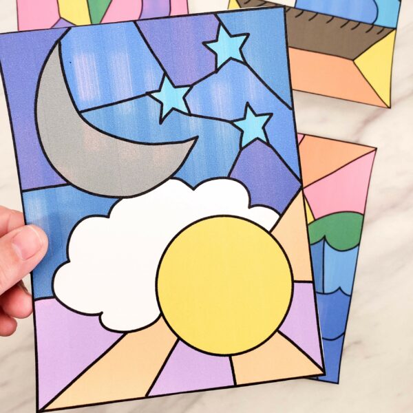 Samuel Tells of the Baby Jesus Stained Glass Art - Use this super cool visual aids as you teach this song with a fun activity to teach the song line by line with a strong visual to help them remember the lyrics. This will be your go-to singing time activity for teaching this song! With printable song helps for LDS Primary music leaders.