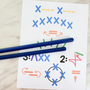 Samuel Tells of the Baby Jesus Rhythm Sticks fun singing time activity that taps along with the melody with different fun movements that feel like a dance with the lyrics! Printable rhythm sticks pattern chart for LDS Primary music leaders to help you teach this song.