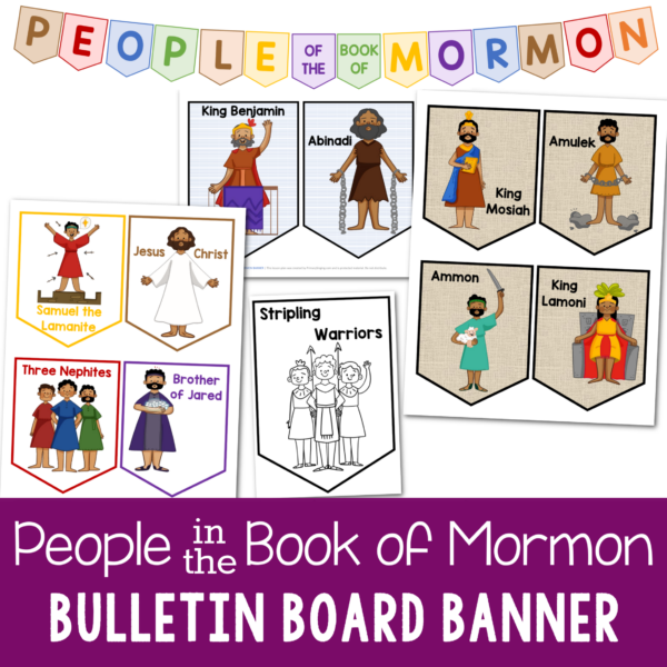People of the Book of Mormon Cards & Banner Singing time ideas for Primary Music Leaders Shop People in the Book of Mormon Bulletin Board Banner