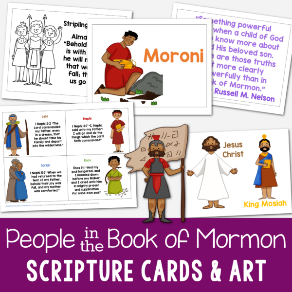People of the Book of Mormon Cards & Banner Singing time ideas for Primary Music Leaders Shop People in the Book of Mormon Scripture Cards