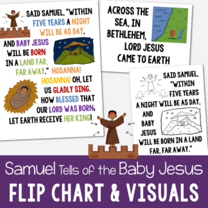 Shop Samuel Tells of the Baby Jesus Flip Chart