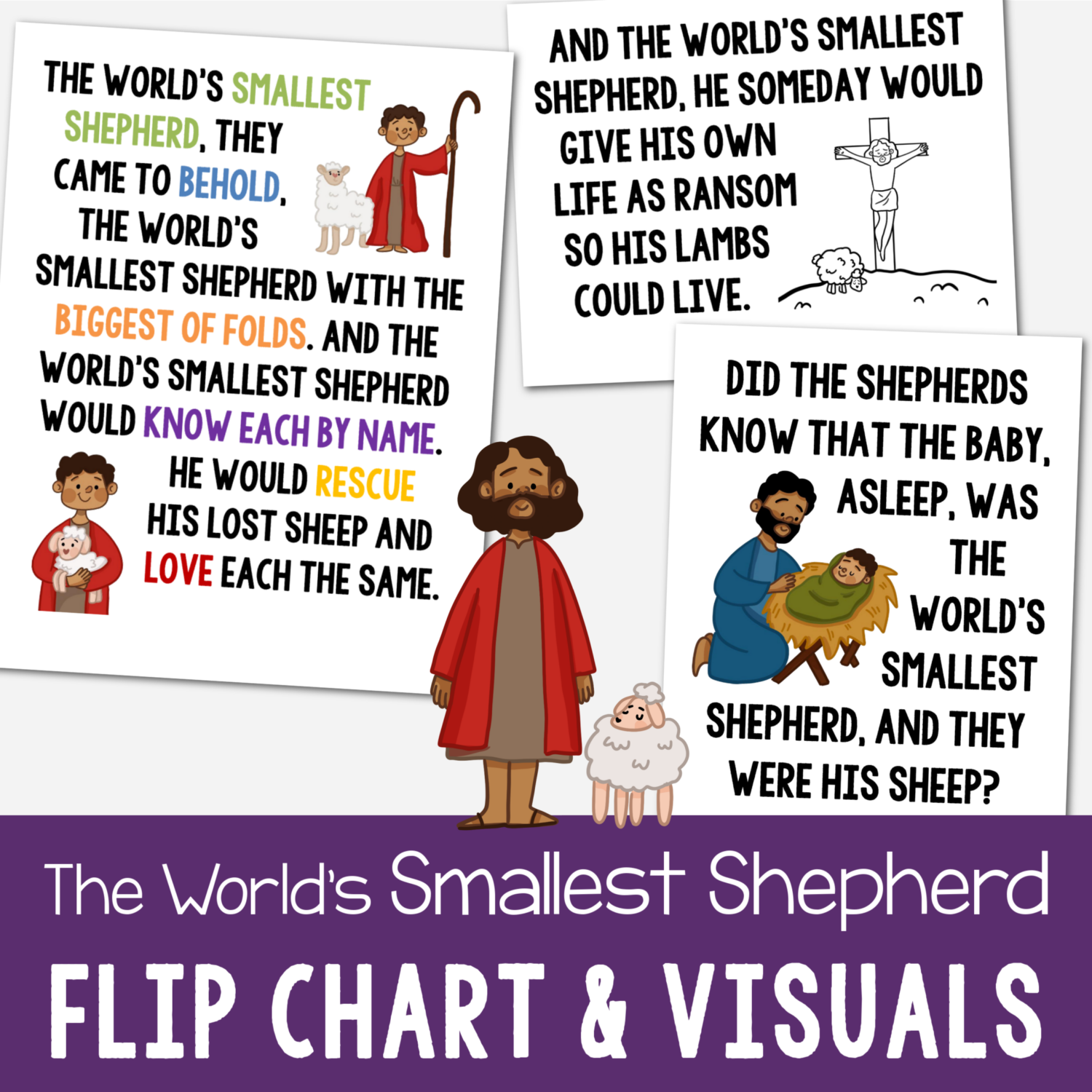 The World's Smallest Shepherd Flip Chart & Lyrics 6 The World's Smallest Shepherd Flip Chart Teach this beautiful Christmas song by Angie Killian this year. Printable lyrics and pictures for LDS Primary Music leaders or Christian song helps.