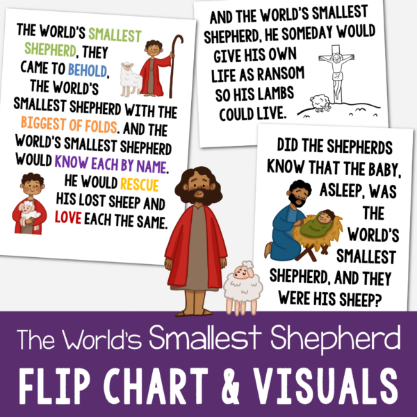 The World's Smallest Shepherd Flip Chart Teach this beautiful Christmas song by Angie Killian this year. Printable lyrics and pictures for LDS Primary Music leaders or Christian song helps.