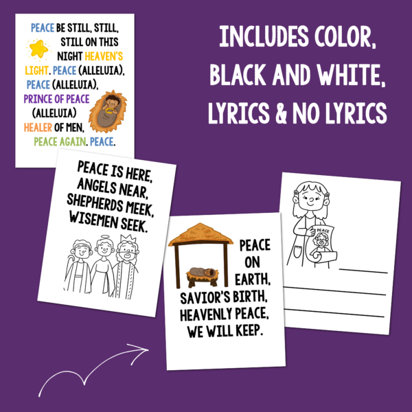 Shop Prince of Peace Color & Black and White Printables flipchart