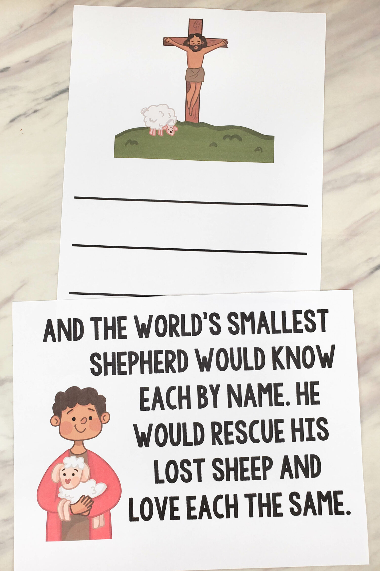 The World's Smallest Shepherd Flip Chart & Lyrics 2 The World's Smallest Shepherd Flip Chart Teach this beautiful Christmas song by Angie Killian this year. Printable lyrics and pictures for LDS Primary Music leaders or Christian song helps.
