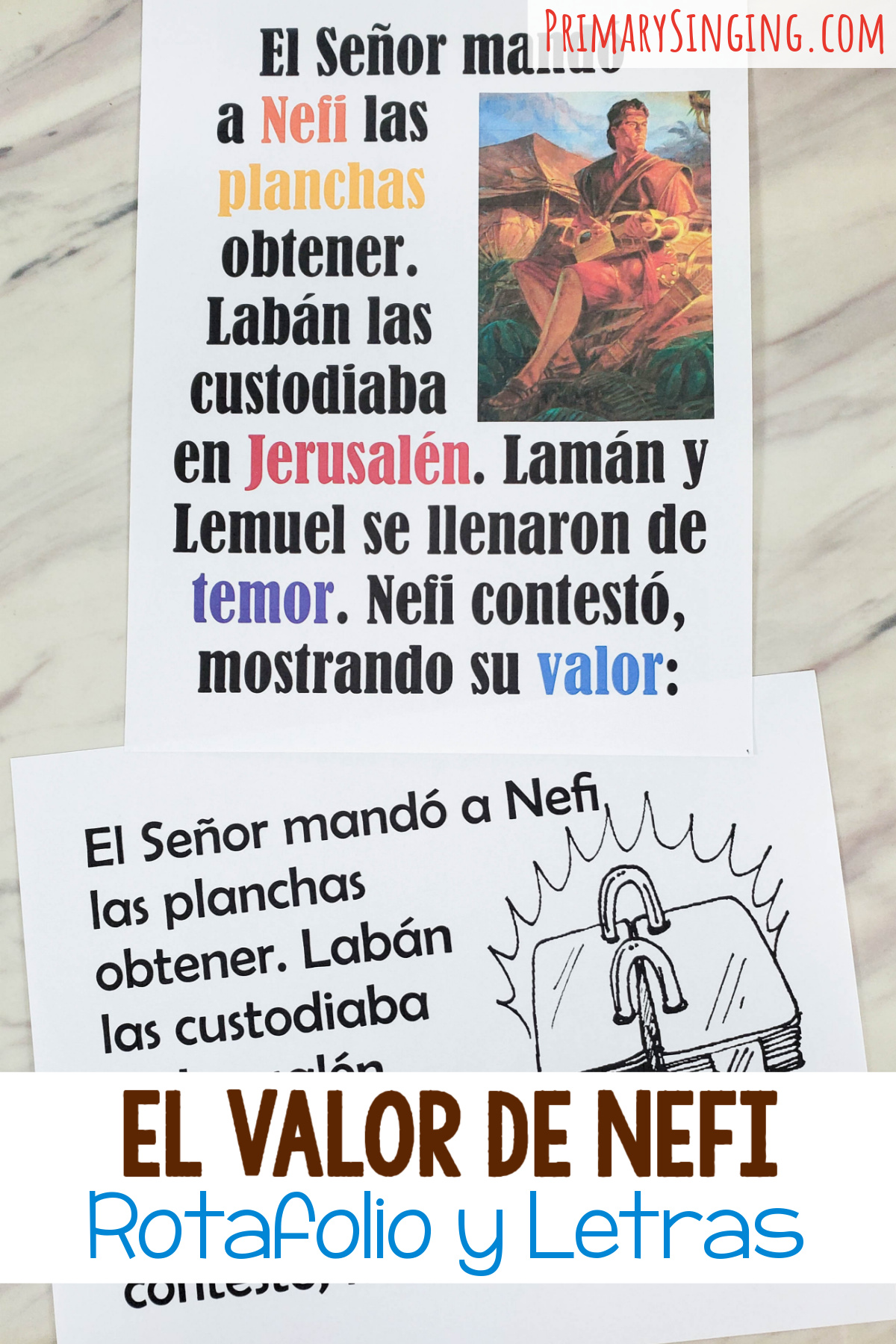 El valor de Nefi Rotafolio y letra 1 Te encantará cantar la canción de la Primaria El valor de Nefi mientras enseñas la letra usando uno de los rotafolios de El valor de Nefi. Para los líderes de música de la primaria el tiempo de cantar. SUD