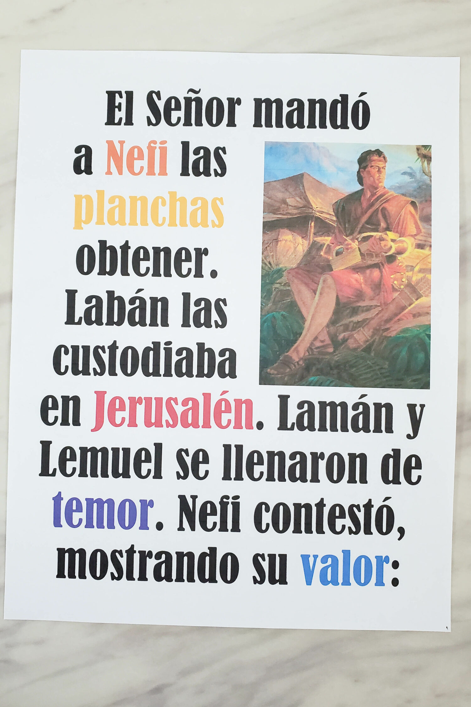El valor de Nefi Rotafolio y letra 4 Te encantará cantar la canción de la Primaria El valor de Nefi mientras enseñas la letra usando uno de los rotafolios de El valor de Nefi. Para los líderes de música de la primaria el tiempo de cantar. SUD