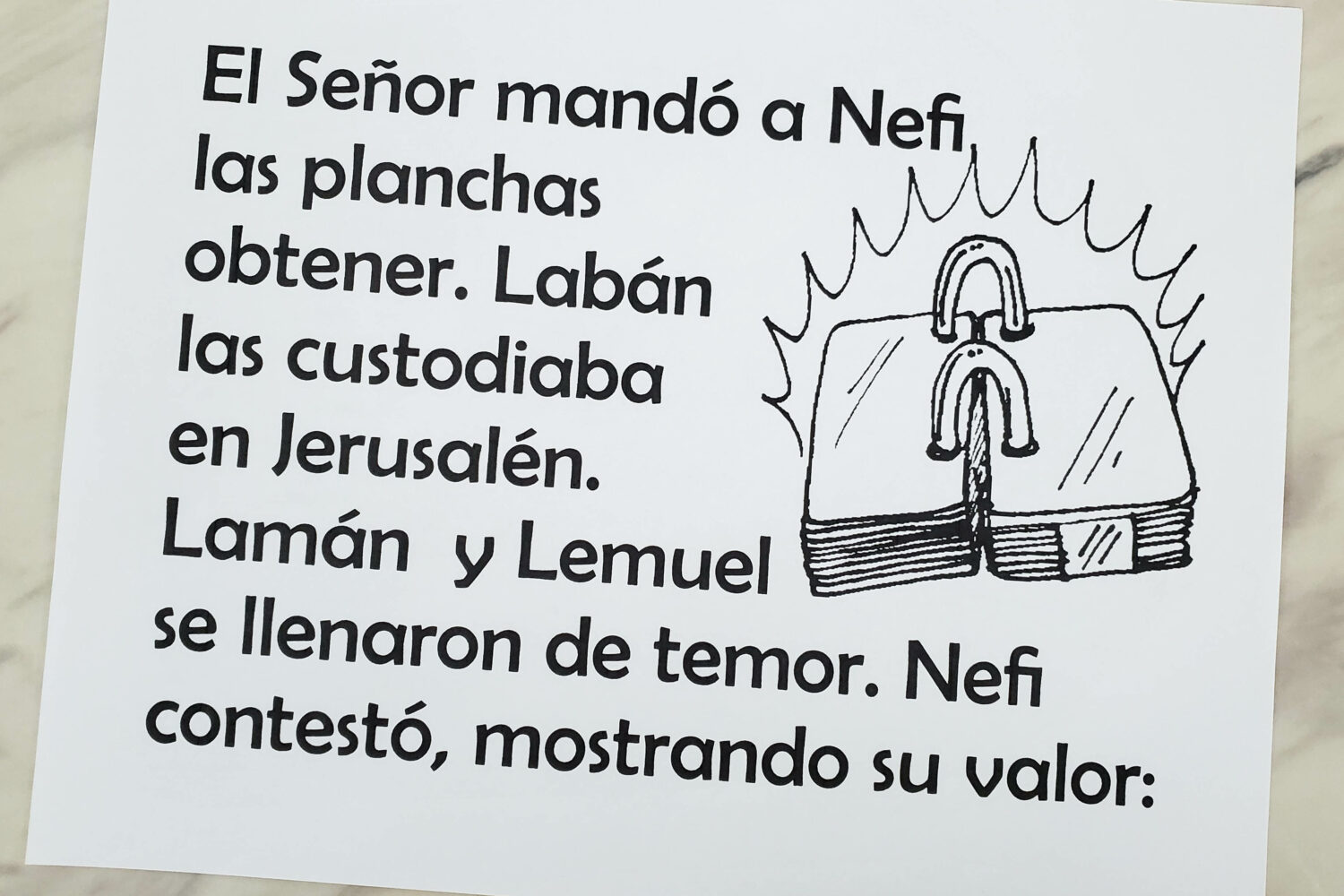 El valor de Nefi Rotafolio y letra 8 Te encantará cantar la canción de la Primaria El valor de Nefi mientras enseñas la letra usando uno de los rotafolios de El valor de Nefi. Para los líderes de música de la primaria el tiempo de cantar. SUD