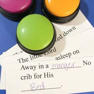 Are You Smarter Than Primary? Review Game 6 Away in a Manger Guess What's Next Singing Time Idea