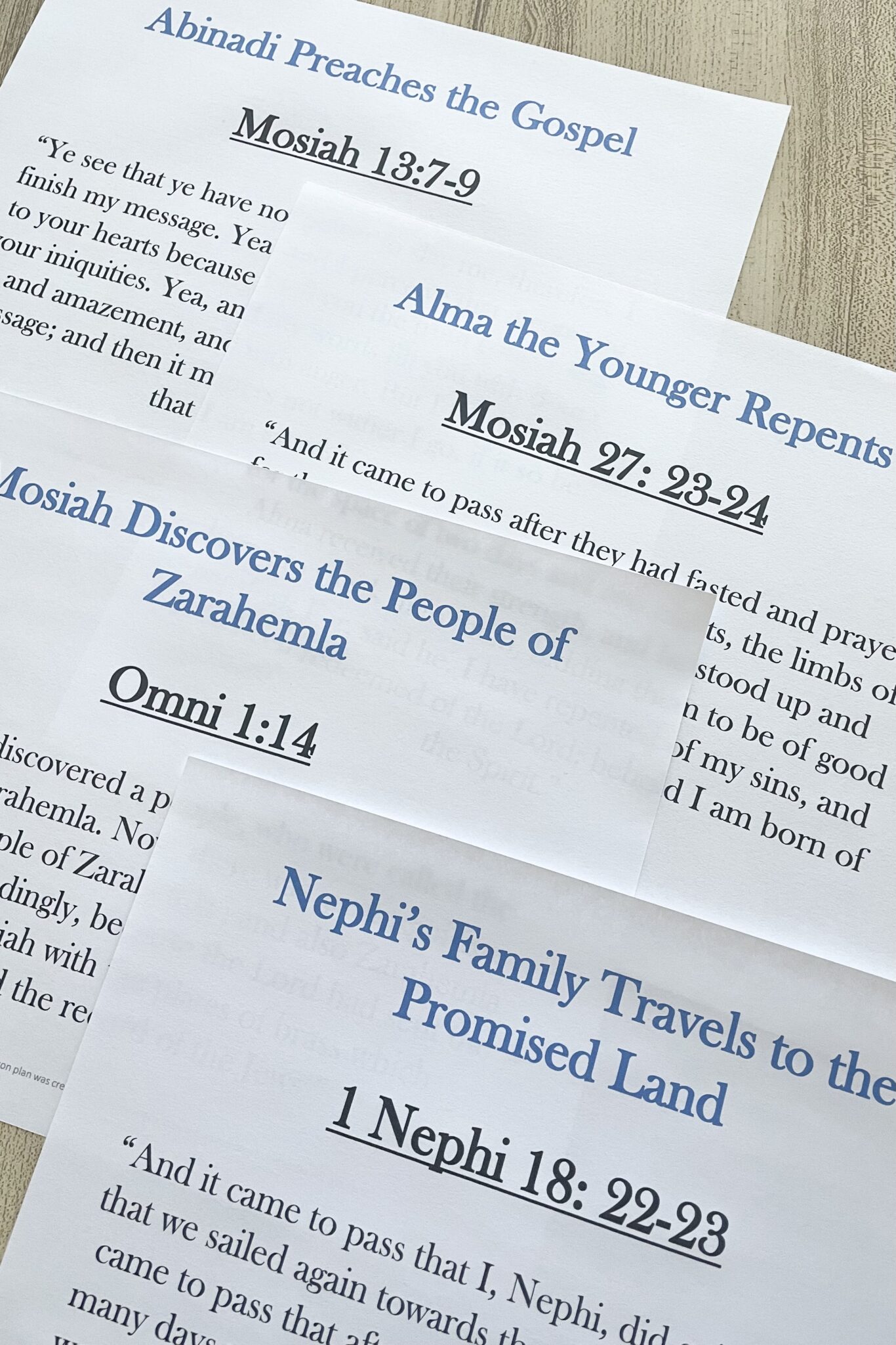Book of Mormon Stories Scripture Stories - Primary Singing