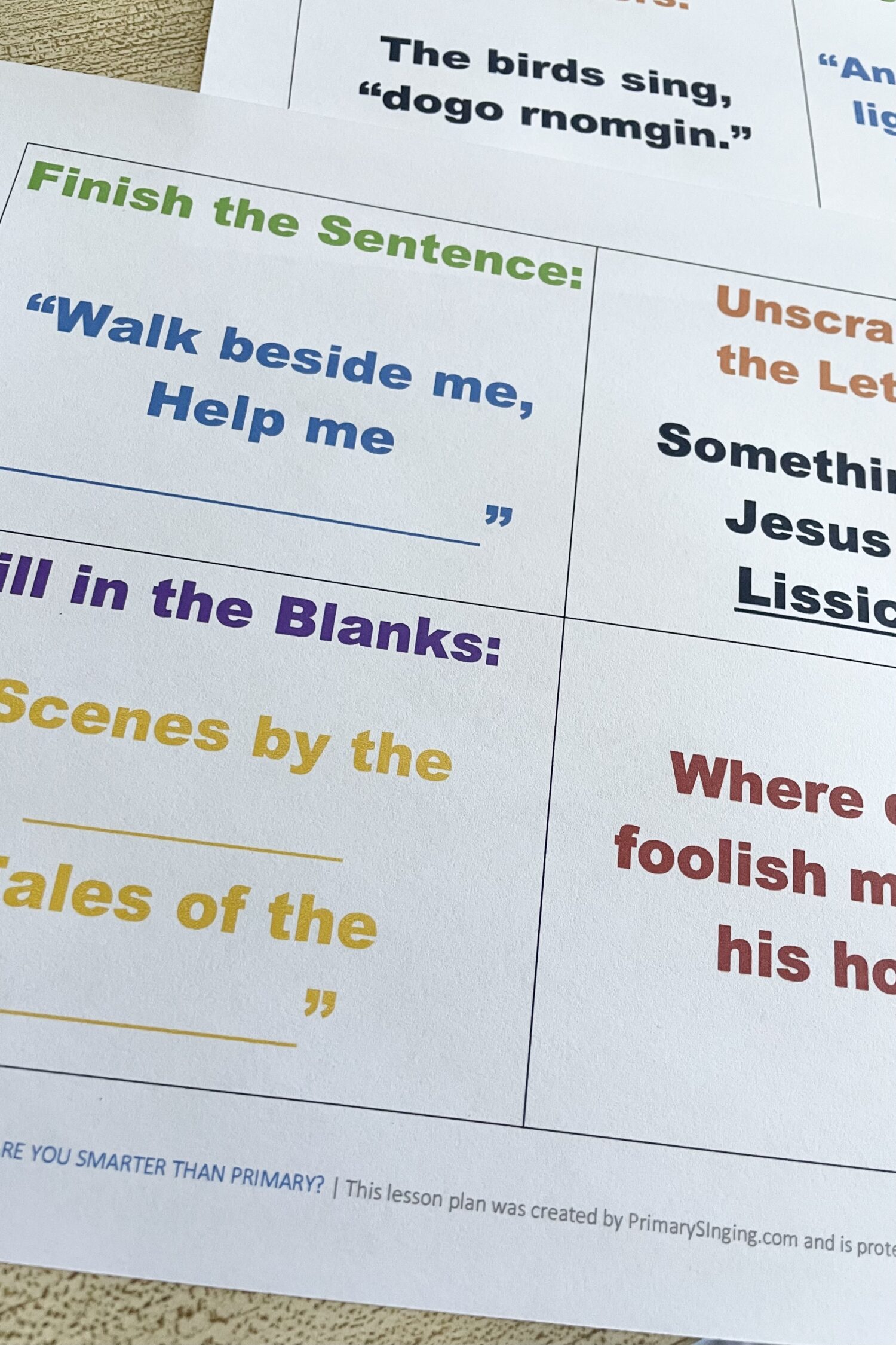 Are You Smarter Than Primary? Review Game 3 Primary New Year Are You Smarter Than Primary - Use this fun song quiz game to review primary songs for the new year with printable song helps for LDS Primary Music Leaders.