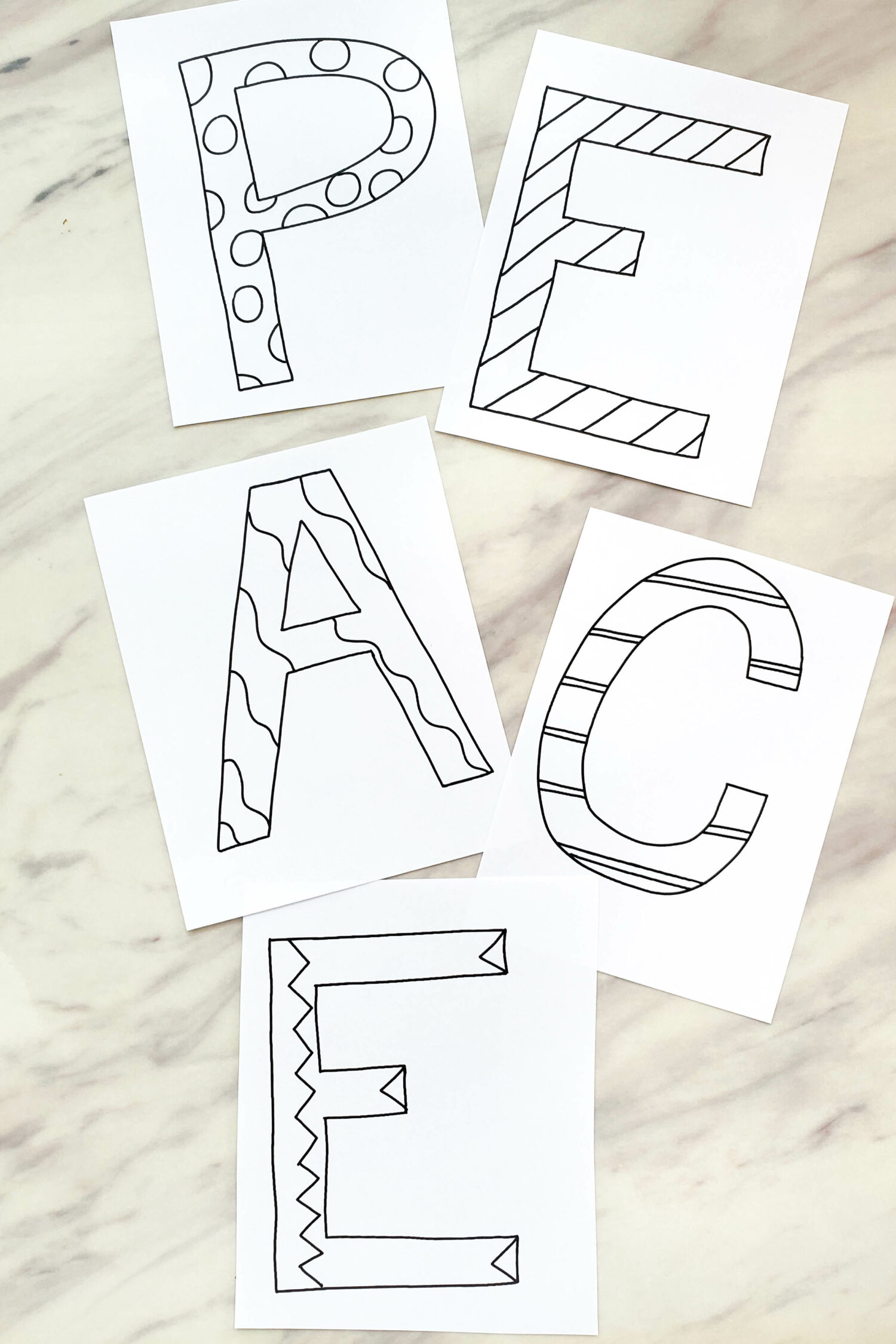 Prince of Peace Letter Hunt search for the 5 letters P-E-A-C-E as you sing through the song with lots of singing repetition! A fun no-prep singing time game! Then, share ways that you feel Peace and how Jesus Christ brings you peace! Printable song helps for LDS Primary music leaders.