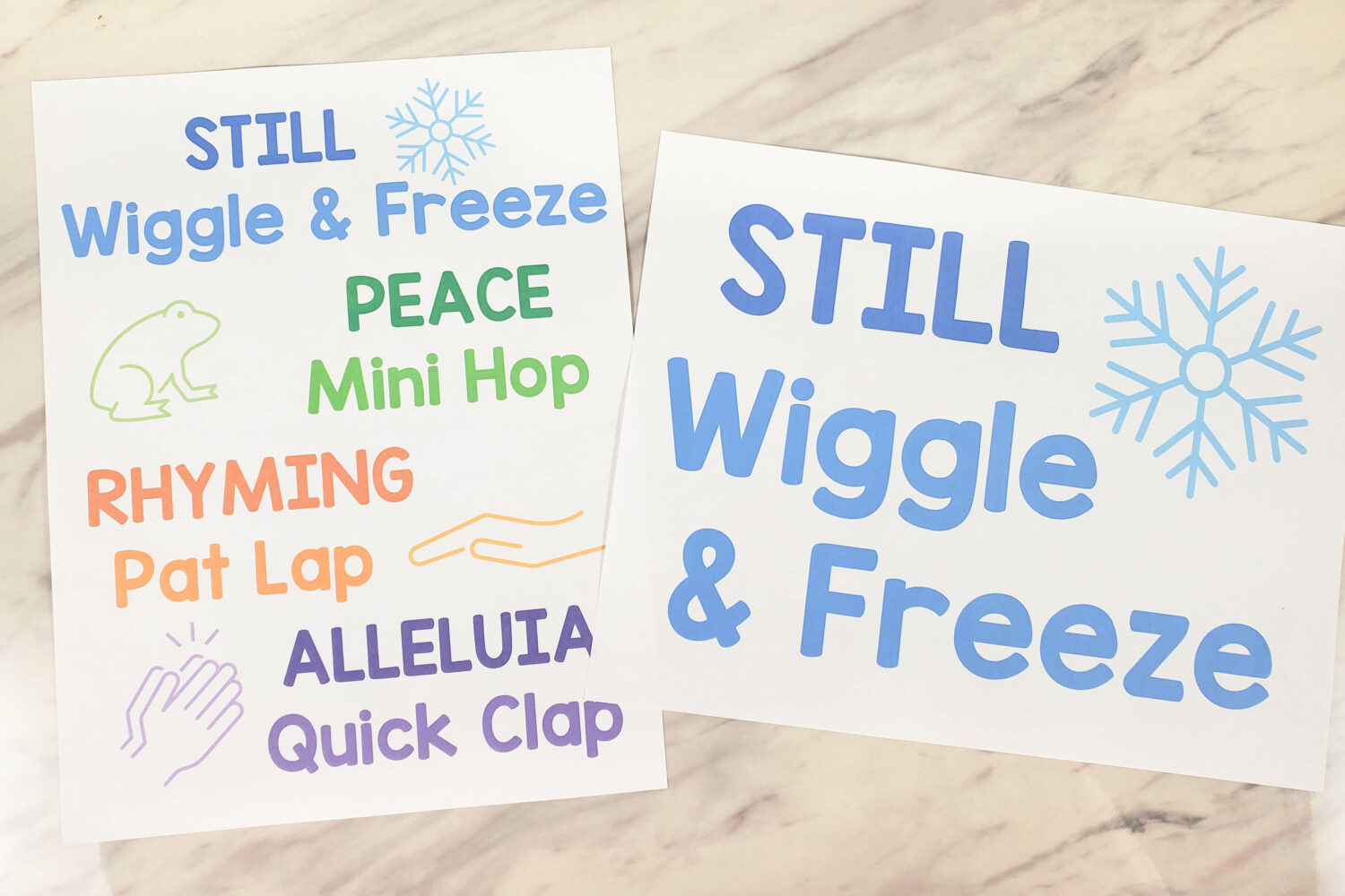 Prince of Peace Movement Words singing time idea - Use these fun mini peaceful actions as you learn the song to make it lots of fun to sing through the song with lots of repetition. You'll find the lesson plan and printable movement actions chart for LDS Primary music leaders.