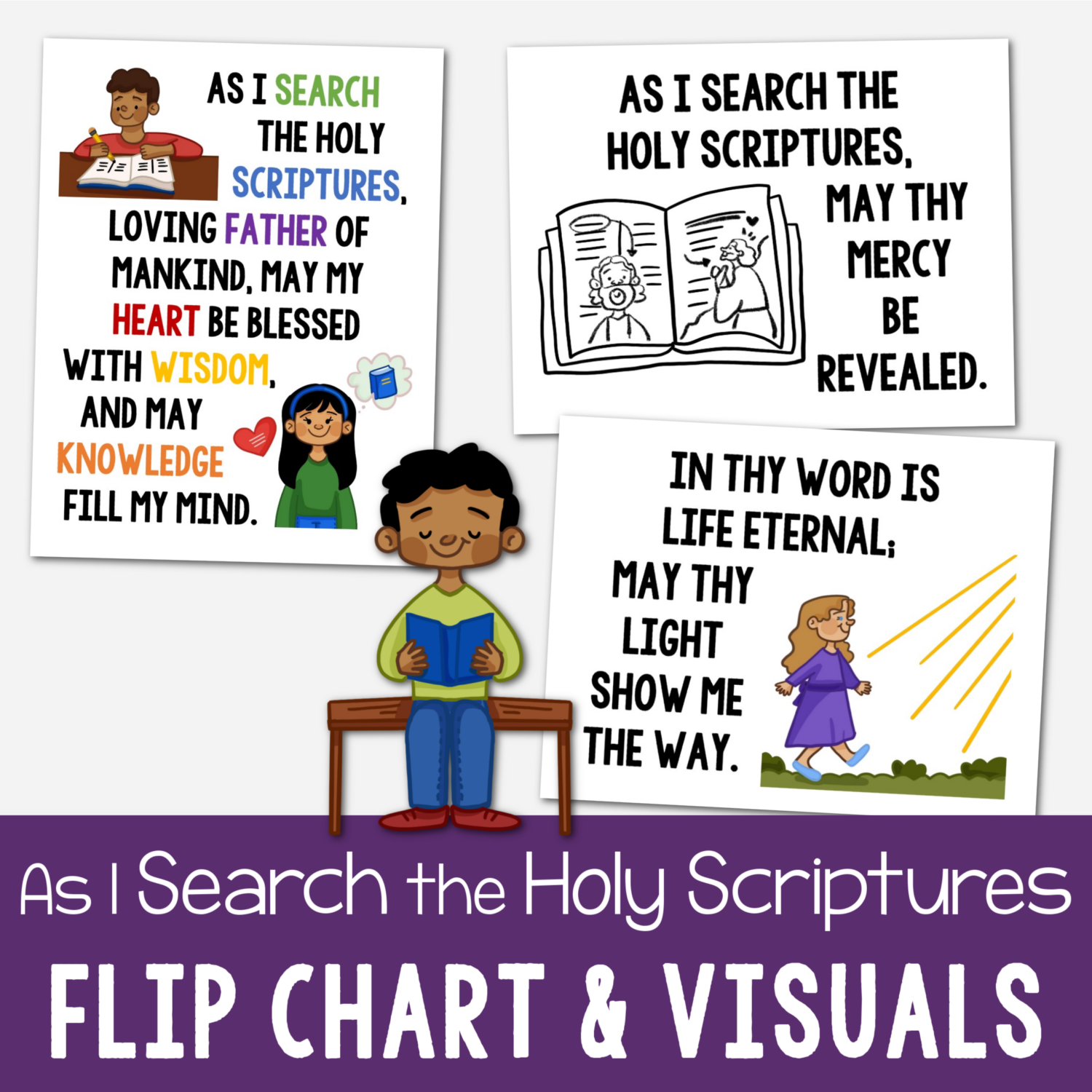 As I Search the Holy Scriptures Flip Chart & Lyrics Singing time ideas for Primary Music Leaders Shop As I Search the Holy Scriptures Flip Chart sq