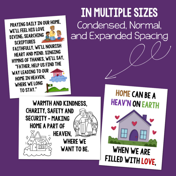 Shop Home Can Be a Heaven on Earth flipchart in various print sizes for easy use for singing time