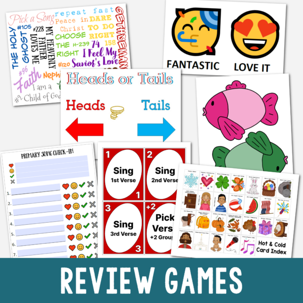 Category Page Singing time ideas for Primary Music Leaders Shop Review Games Category