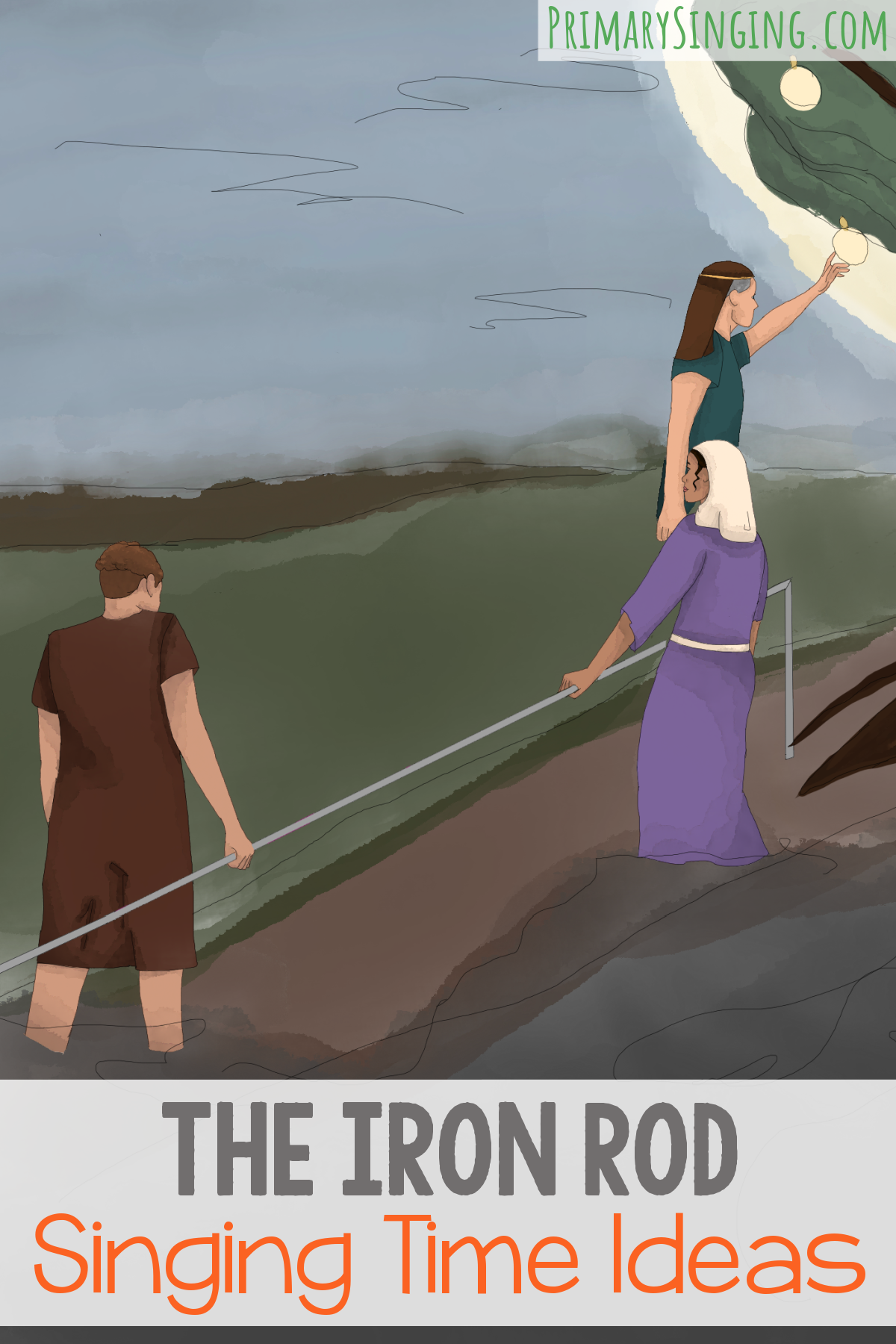 22 The Iron Rod singing time ideas for Primary Music Leaders. Use this fun teaching activities for The Iron Rod hymn including a custom art flip chart, paper plates, pipe chimes, song picture puzzle, first letters, mad gab, pass the iron rod and more.