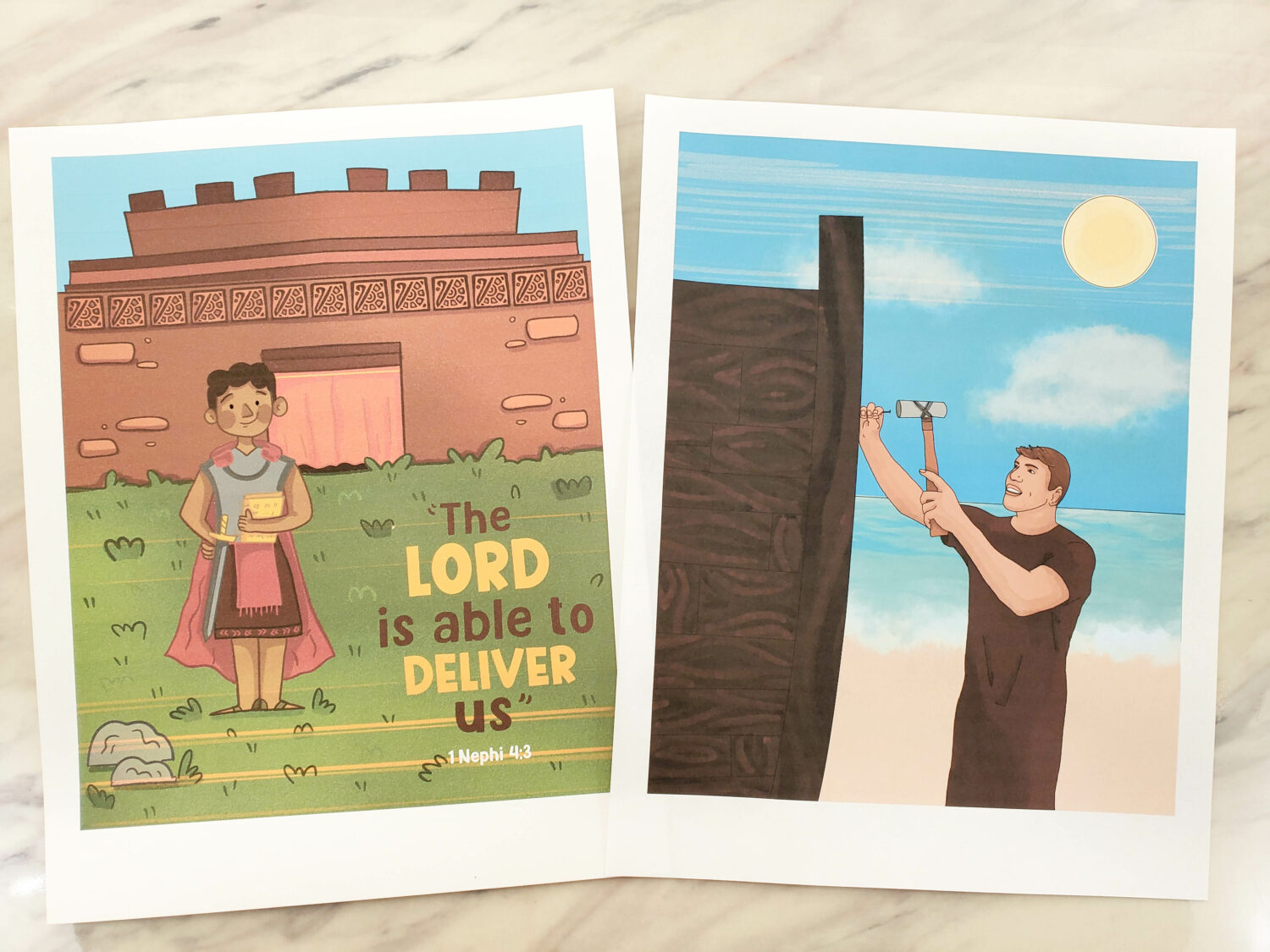 Book of Mormon Primary & Youth Posters - 24 gorgeous full art posters and pictures to help you teach from Come Follow Me this year in Singing Time, Primary classes, and home study. Includes large posters, at home print sizes, and both full color and black and white coloring pages!