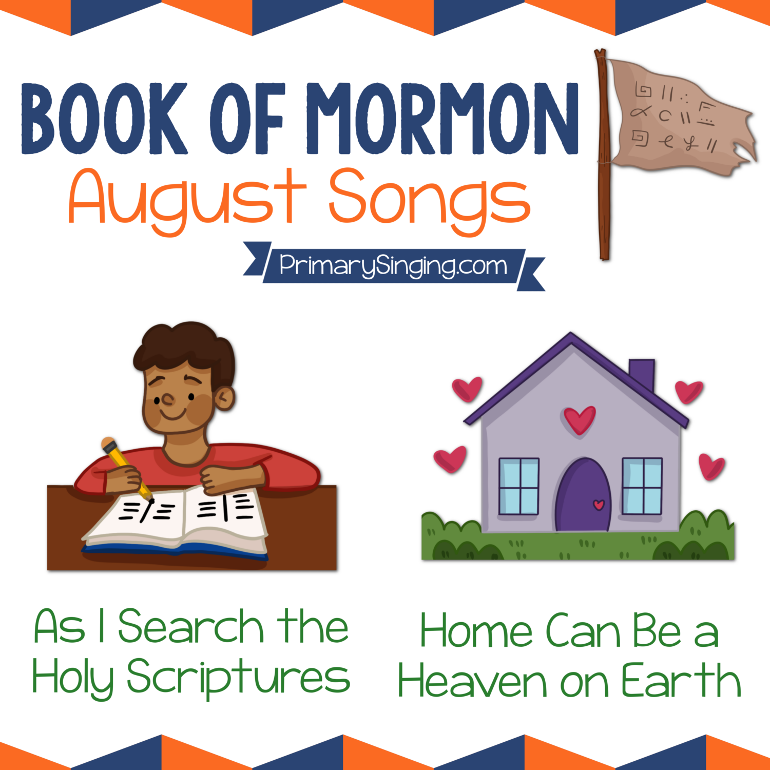 Top Book of Mormon Song Picks Singing time ideas for Primary Music Leaders Book of Mormon Song List 3