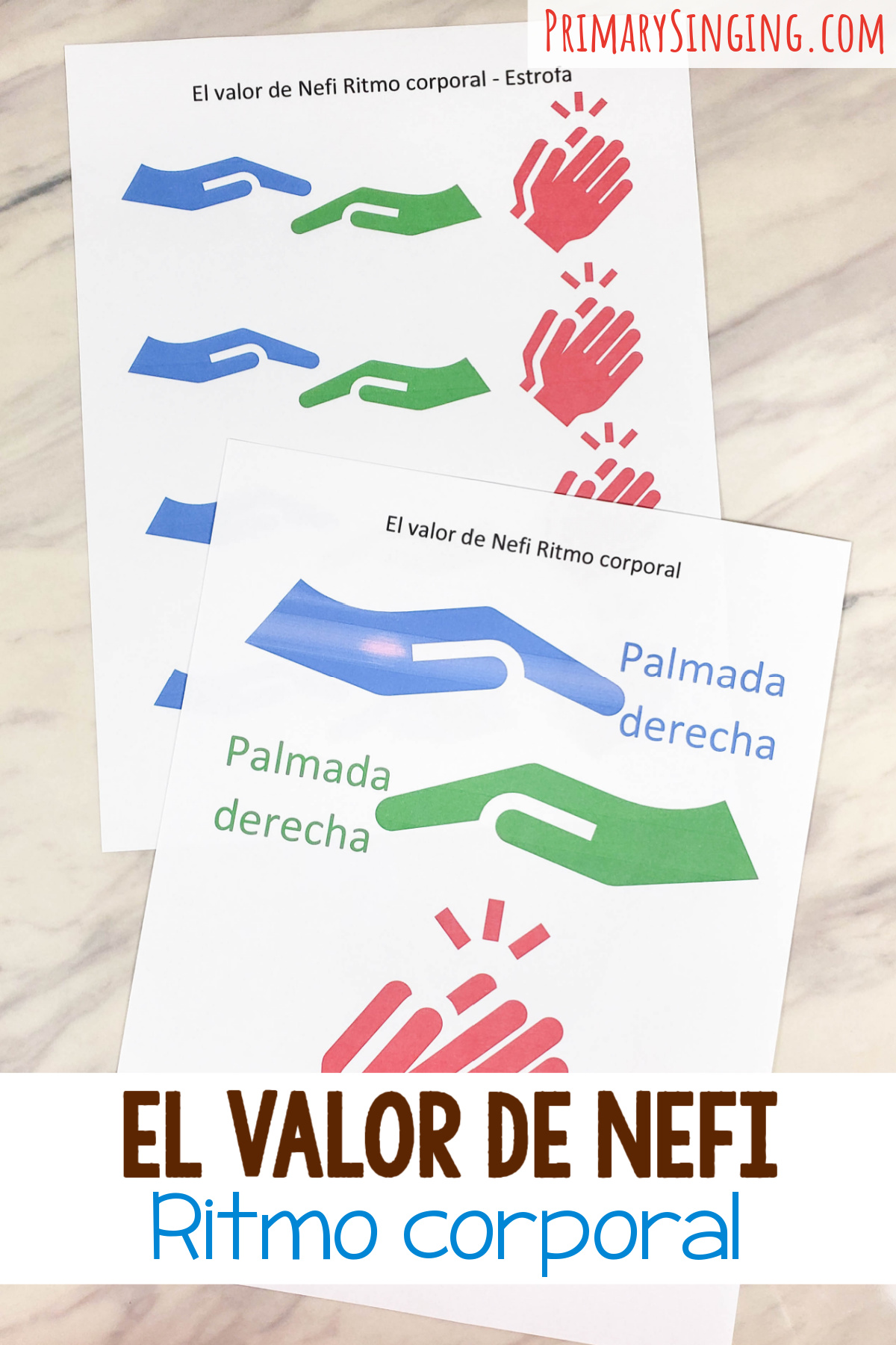 El valor de Nefi Ritmo corporal 1 Disfruta de cantar esta canción llevando el ritmo con palmadas y aplausos. Además, puedes probar un patrón más desafiante para los niños más grandes. Para los líderes de música de la Primaria el tiempo de cantar. SUD