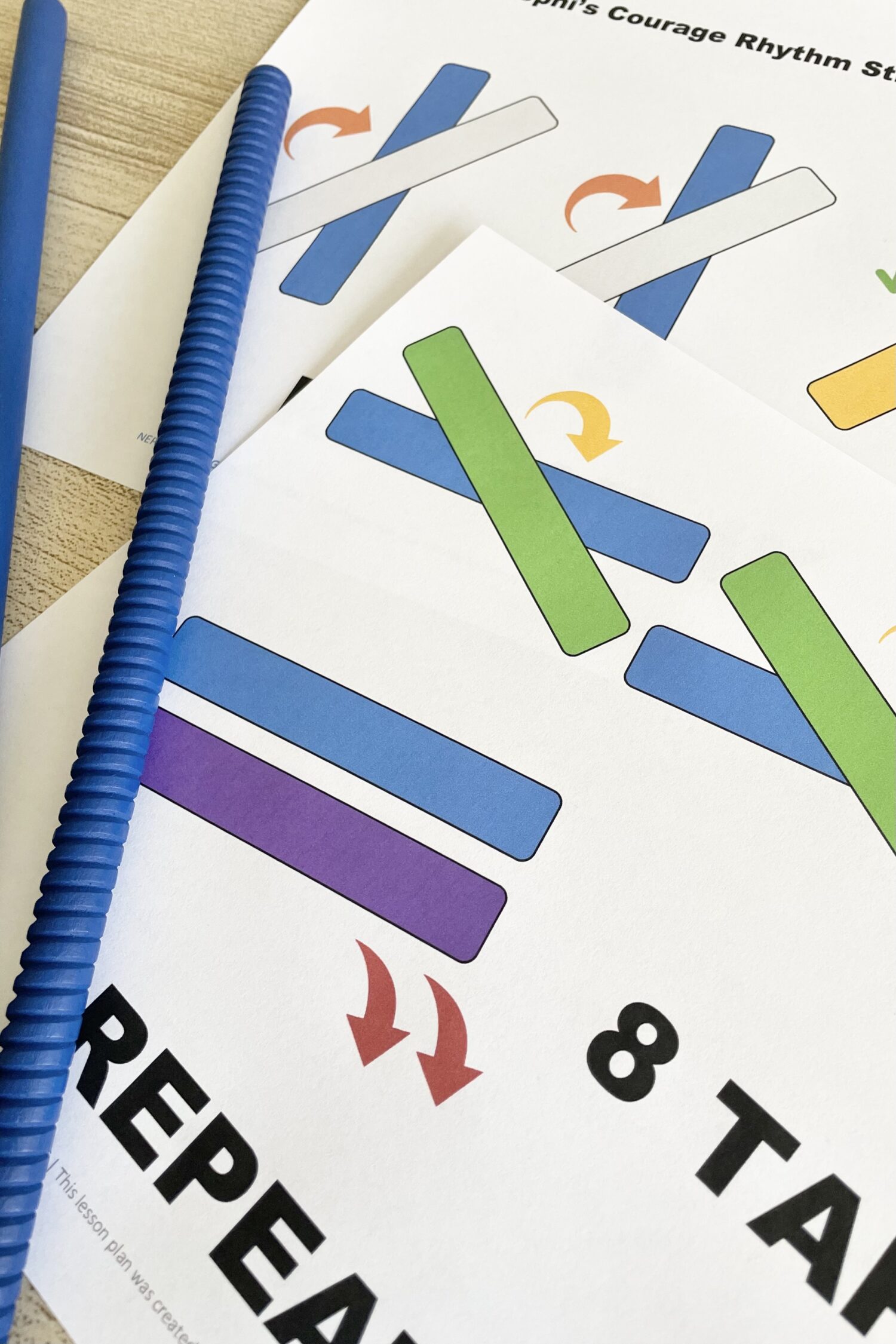 Nephi's Courage Rhythm Sticks 3 Nephi's Courage Rhythm Sticks - Try this repeatable rhythm sticks pattern while reviewing this Come Follow Me Book of Mormon song with printable song helps for LDS Primary Music Leaders.