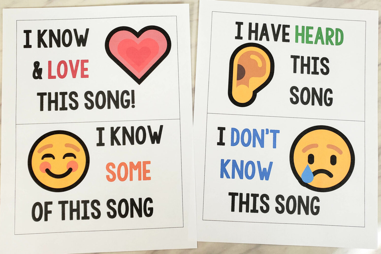 New Year Song Scramble fun singing time game and activity to help you introduce your songs for the year and see how well the kids know the songs already - with movement! Grab these no-prep signs for your walls and get to it with easy activities for LDS Primary music leaders.