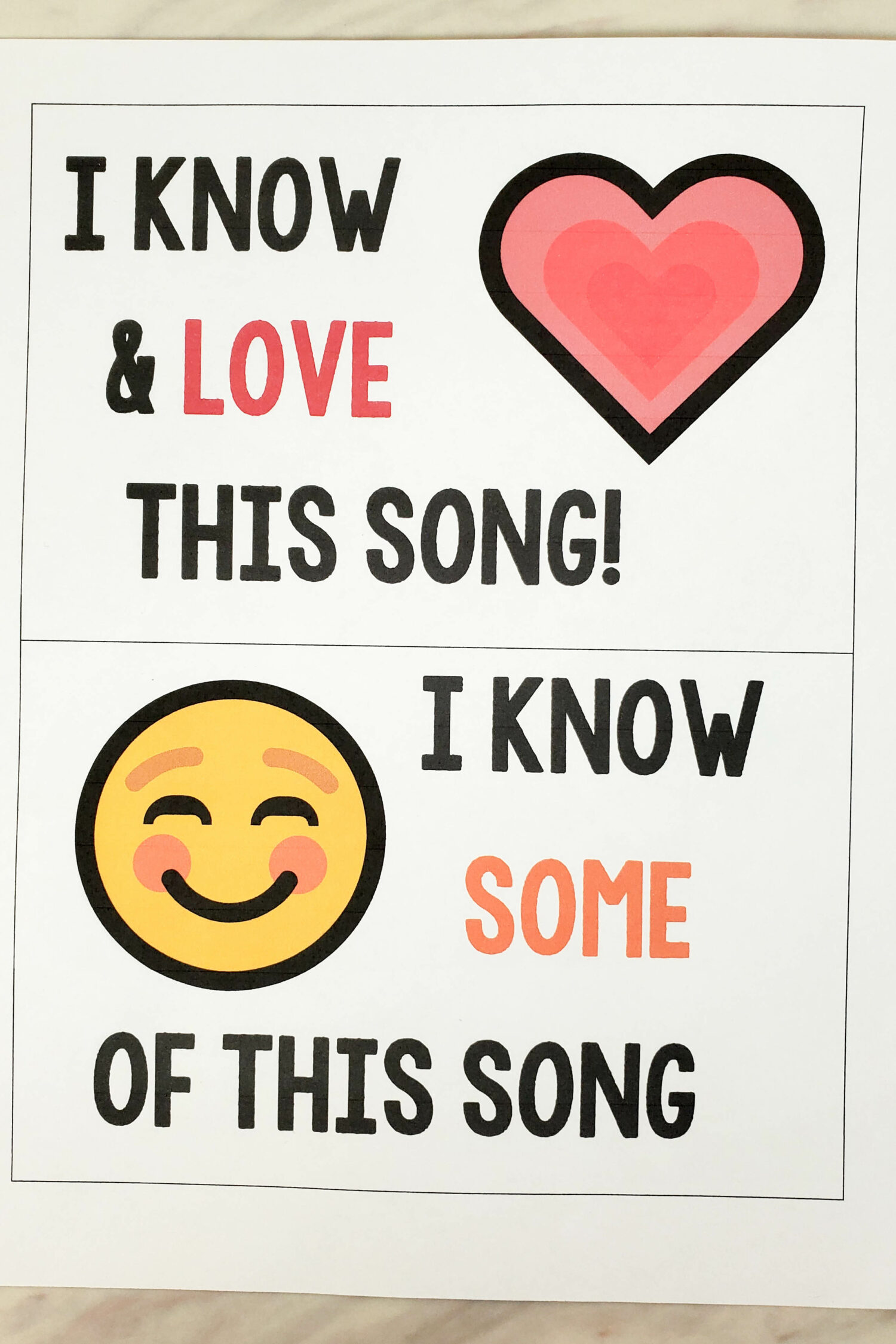 New Year Song Scramble fun singing time game and activity to help you introduce your songs for the year and see how well the kids know the songs already - with movement! Grab these no-prep signs for your walls and get to it with easy activities for LDS Primary music leaders.