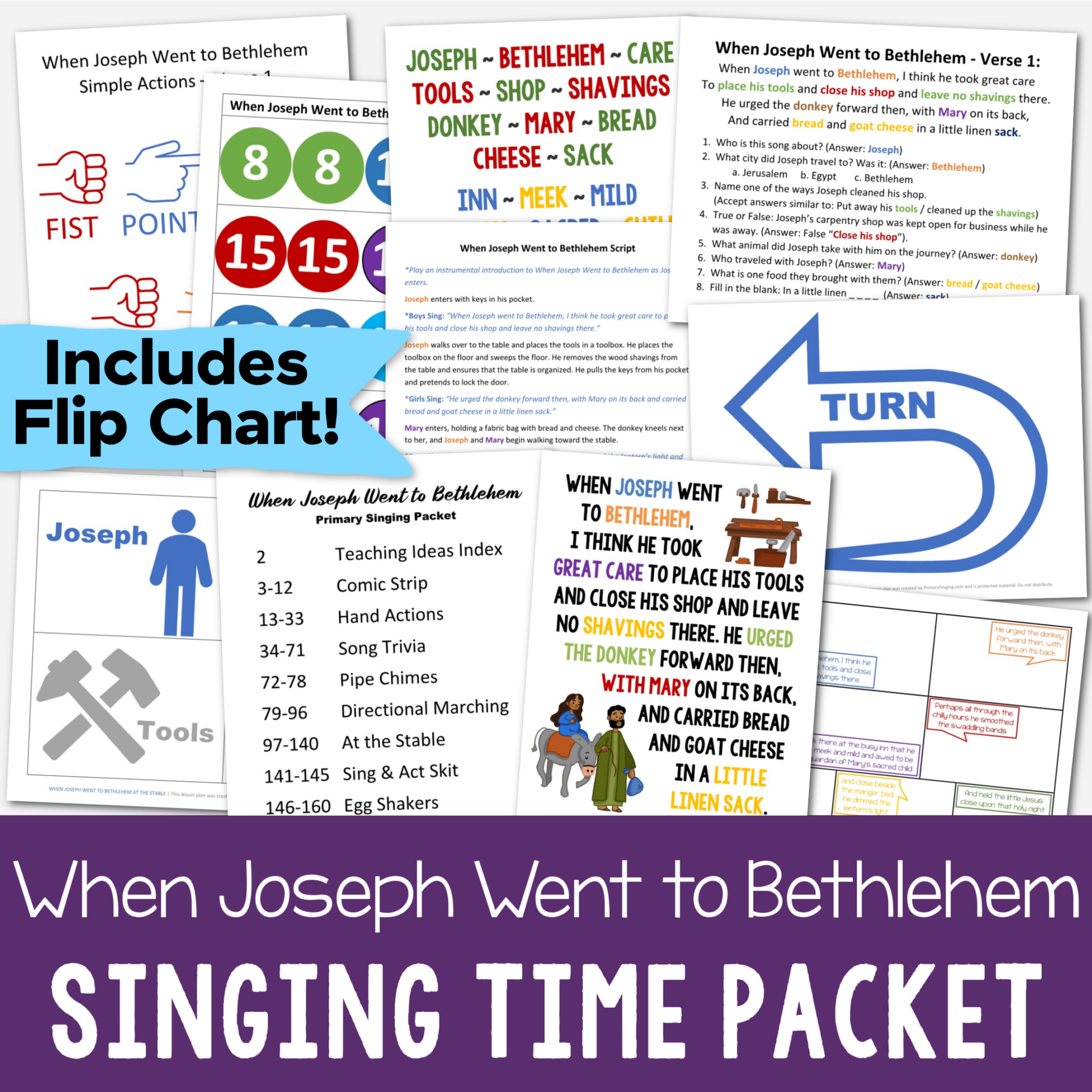18 When Joseph Went to Bethlehem Singing Time Ideas - Primary Singing