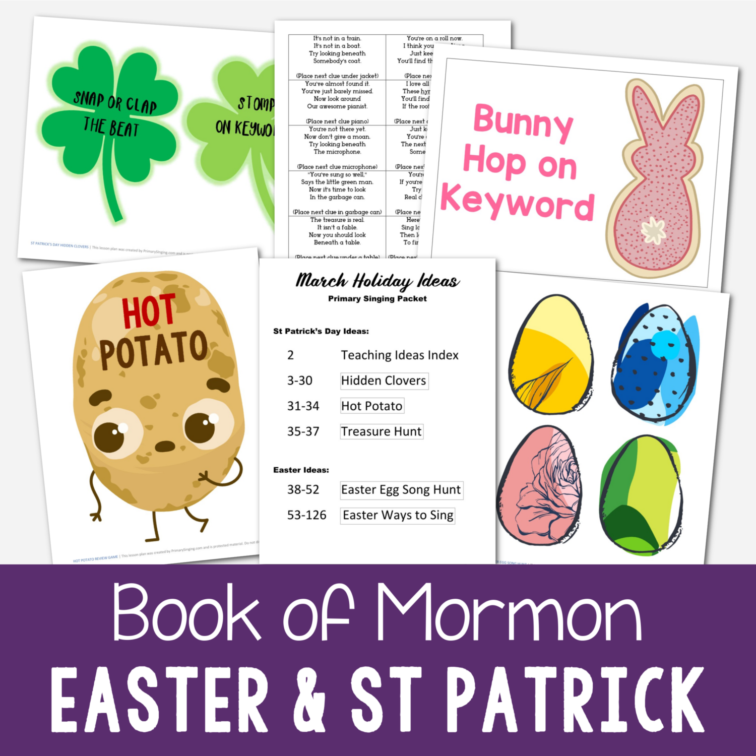Book of Mormon March Easter & St Patrick's Day Ideas