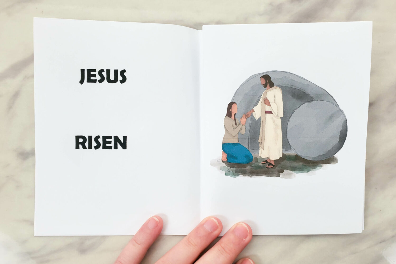 Easter Hosanna Binder Pictures fun and super easy singing time idea to help teach this beautiful Easter song in Singing Time for LDS Primary Music Leaders. Just flip through the pictures with keywords on the back of each page as you sing the story!