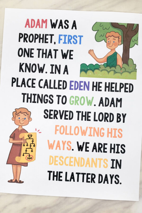 Follow the Prophet Flip Chart for this Primary song with custom art in both portrait and landscape singing time visual aids for LDS Primary music leaders.