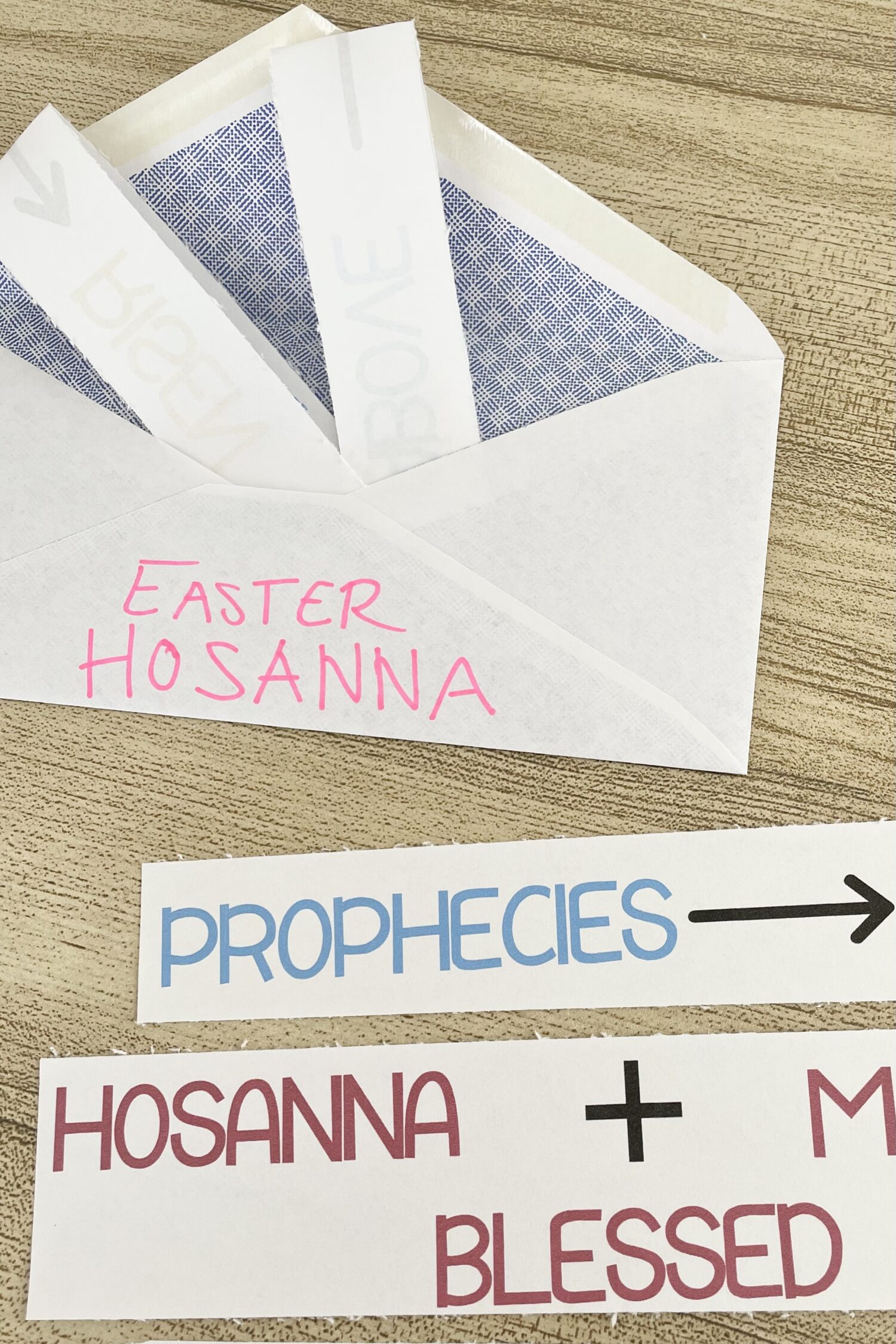 Easter Hosanna Before & After - Try this fun primary activity with word pairs from the song to better understand this Easter song with free printables for LDS Primary Music Leaders.