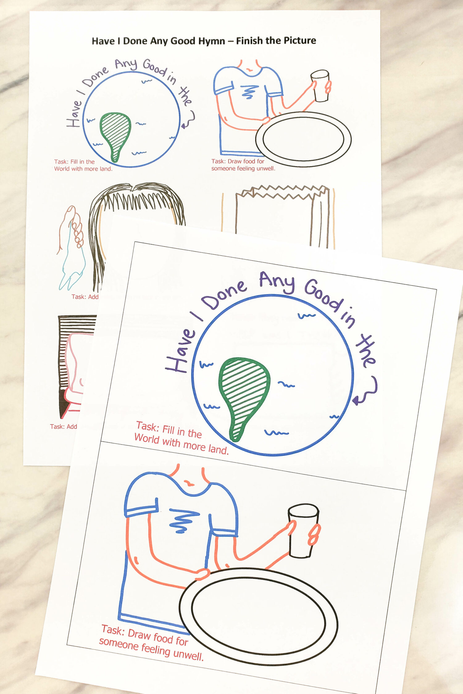 Have I Done Any Good Finish the Drawing Fun singing time activity for LDS Primary music leaders. In this activity, the kids will help you finish the scene in these fun drawing challenges that coordinate with the song lyrics. Printable song helps and lesson plan.