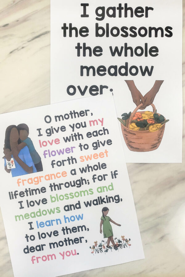 I Often Go Walking Flip Chart custom illustrations to help you teach this LDS Primary Mother's Day for Primary Music Leaders singing time helps.