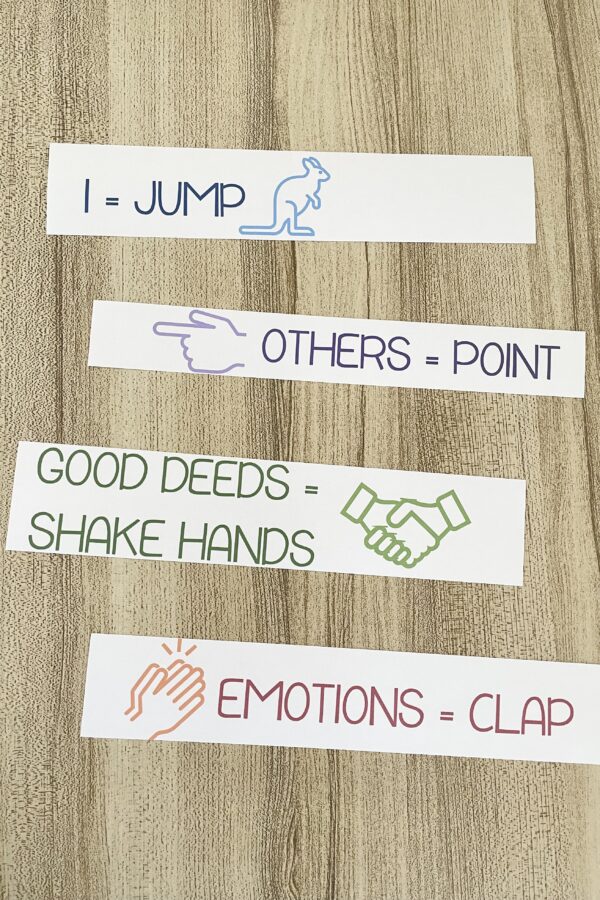 Have I Done Any Good Movement Words - Focus on key words in the song by pairing each word with a fun movement for a fun singing time idea with printable song helps for LDS Primary Music Leaders.