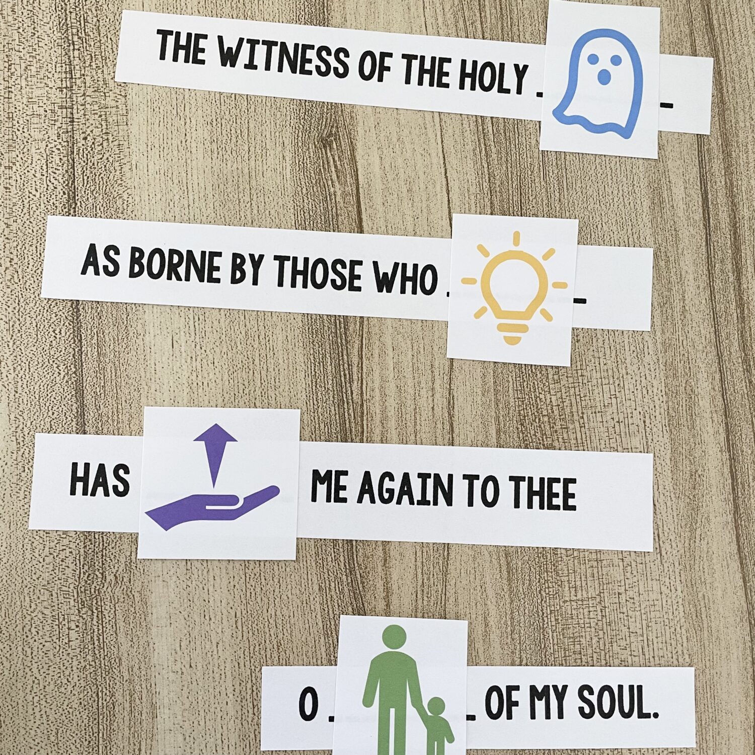 Testismony Hymn Word Puzzles - Have some fun in primary with 3 different word puzzles to try! Fill in the blank, unscramble the letters, or rearrange the lyrics with this fun review idea with printable song helps for LDS Primary Music Leaders.