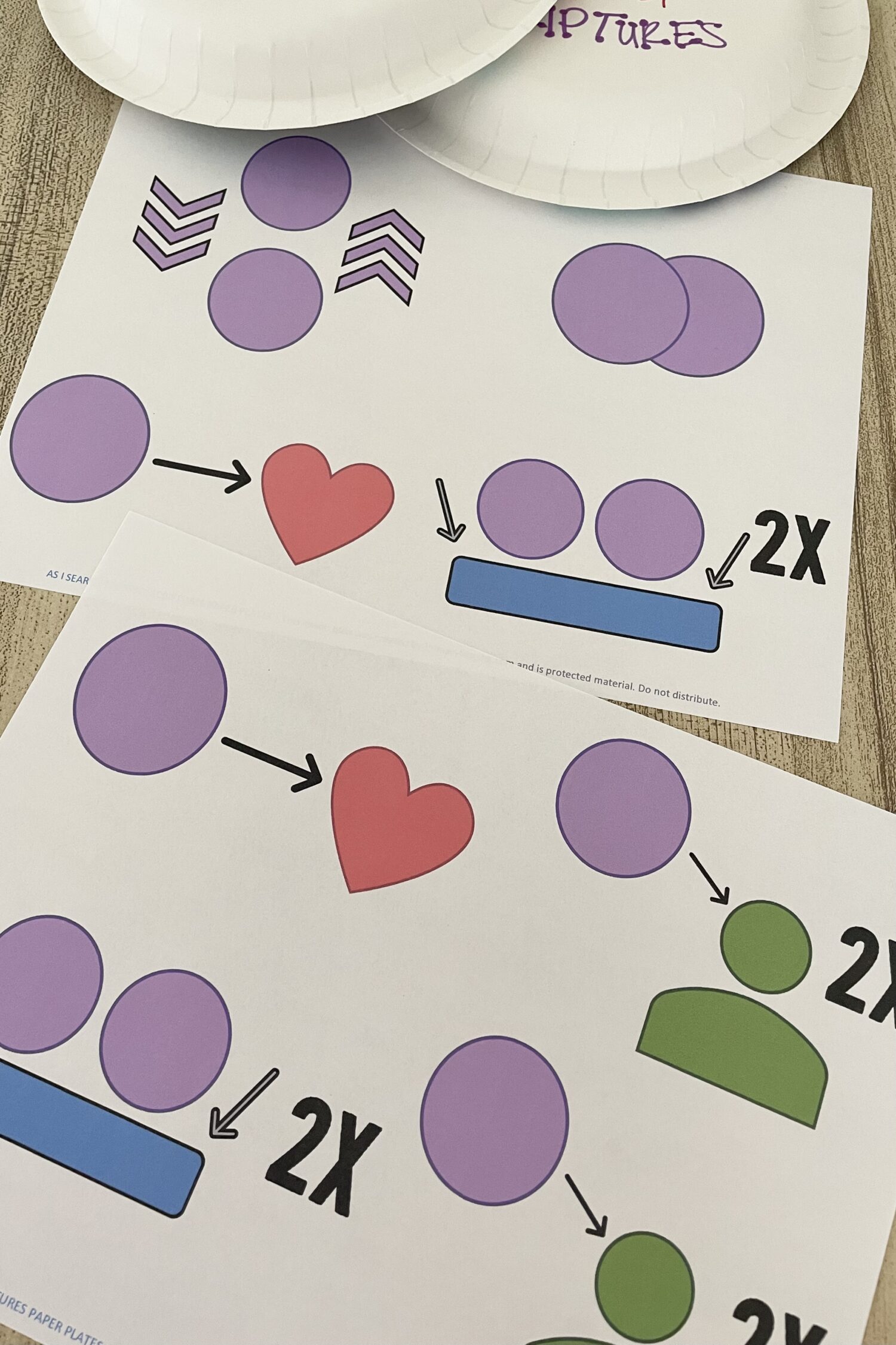 As I Search the Holy Scriptures Paper Plates Pattern 5 As I Search the Holy Scriptures Paper Plates - Have some fun with this living music paper plates activity with a simple pattern to review this Come Follow Me Book of Mormon song for LDS Primary Music Leaders.