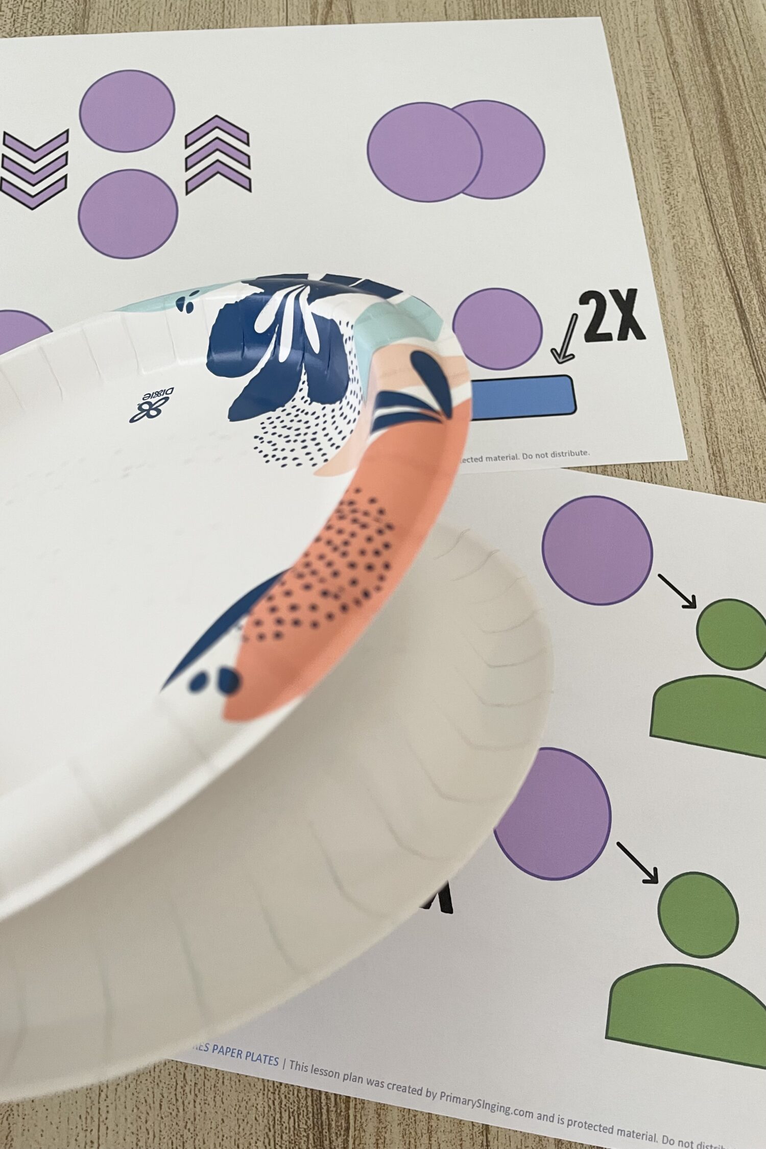 As I Search the Holy Scriptures Paper Plates - Have some fun with this living music paper plates activity with a simple pattern to review this Come Follow Me Book of Mormon song for LDS Primary Music Leaders.