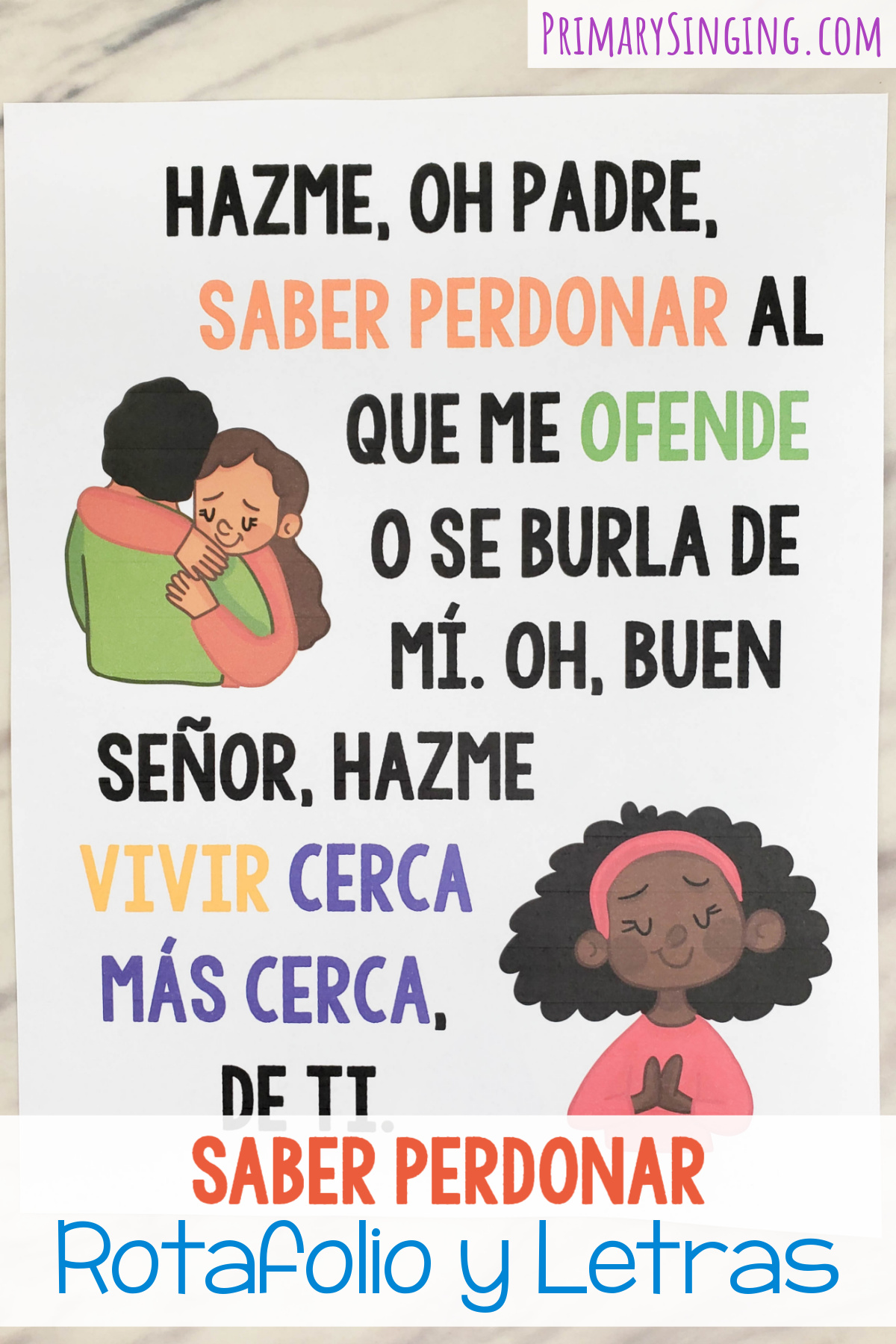Saber perdonar Rotafolio y letra 1 ¡Hoy tenemos este rotafolio imprimible Saber perdonar disponible en un formato divertido, colorido, sencillo en blanco y negro y en formato de presentación de diapositivas que se adapta a tus necesidades de tiempo de cantar! Para los líderes de música de la Primaria el tiempo de cantar SUD