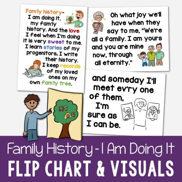 Family History-I Am Doing It Flip Chart & Lyrics - Primary Singing