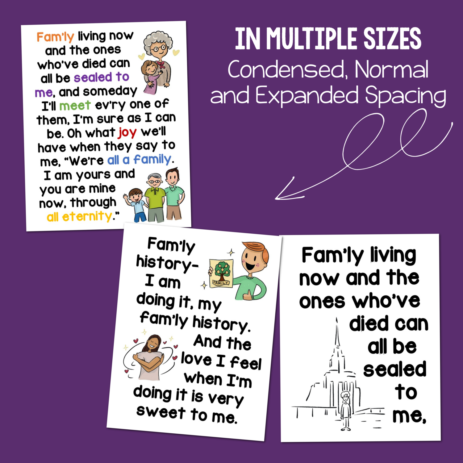 Shop: Family History-I Am Doing It Flip Chart - Primary Singing