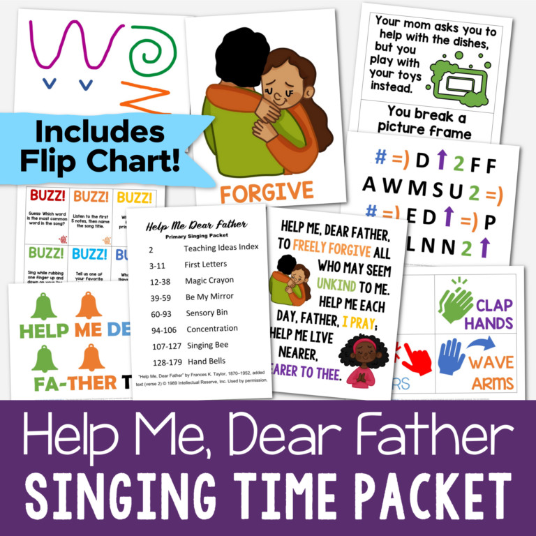 21 Help Me Dear Father Singing Time Ideas - Primary Singing