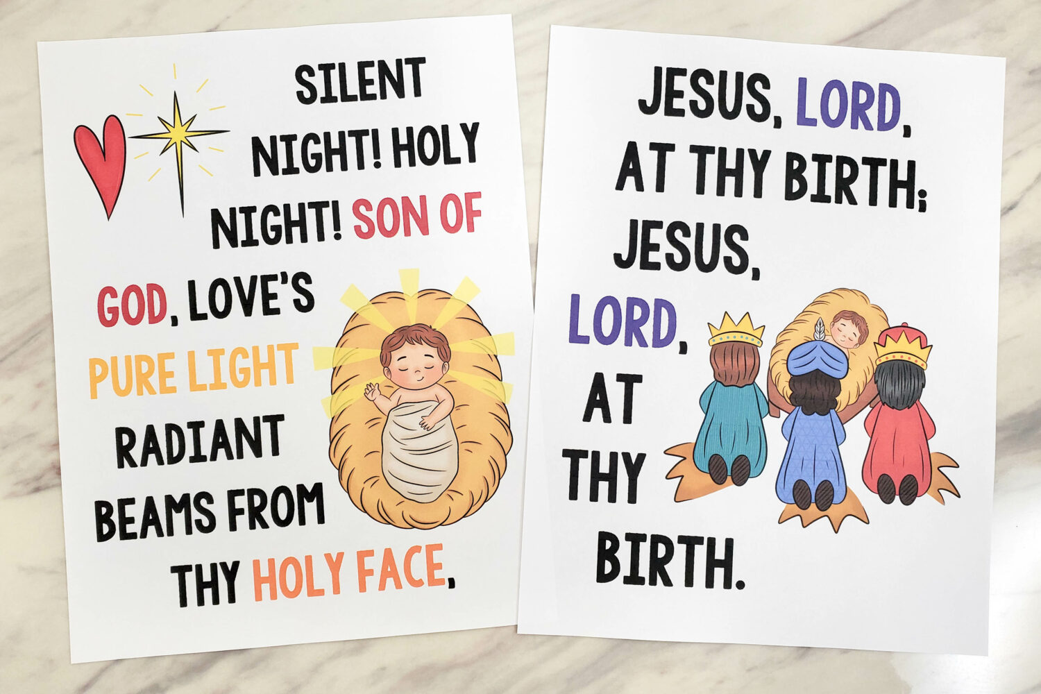 Silent Night Flip Chart & Lyrics 4 Silent Night Flip Chart printable song helps with lyrics and illustrations to help you teach this song! For LDS Primary music leaders and families for this Christmas song.