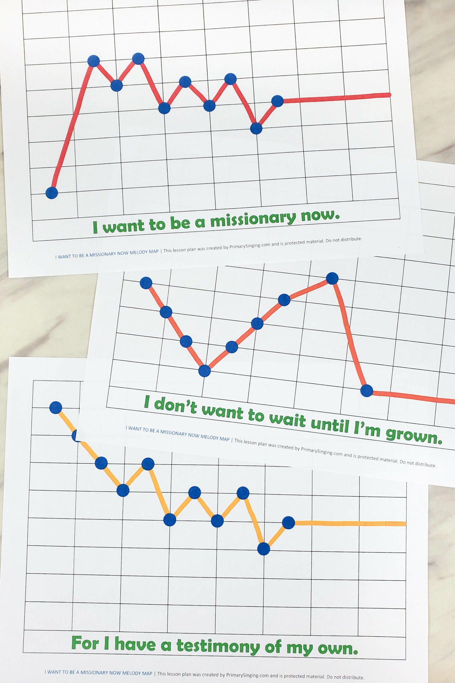 I Want to Be a Missionary Now Melody Map 2 I Want to Be a Missionary Now Melody Map - Use this engaging singing time activity to deepen the connection to the melody and the movement of the lyrics in this unique choppy arrangement! It's a fun and engaging activity with printable song helps for LDS Primary music leaders teaching ideas.