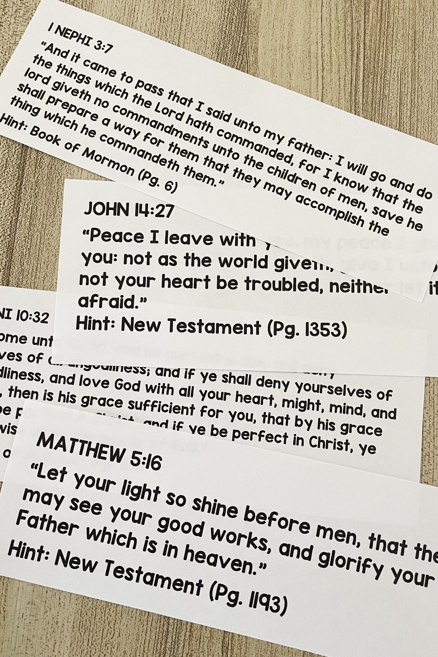 As I Search the Holy Scriptures Scripture Hunt - Use this spiritual connections singing time idea and search for favorite scripture verses while listening to this hymn. Includes printable song helps for LDS Primary Music Leaders.