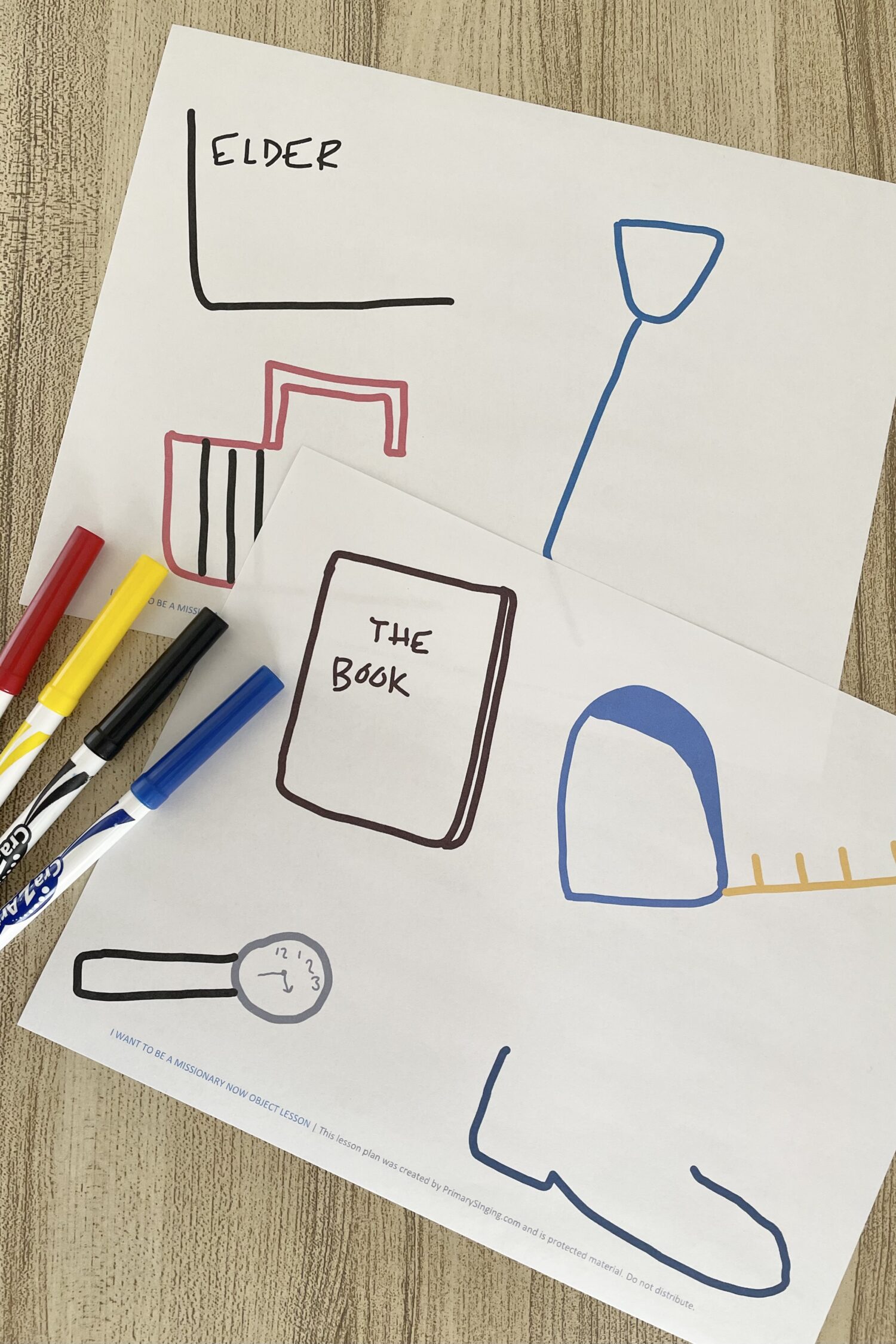 I Want to Be a Missionary Now Mission Objects - Bring in missionary items for this fun activity with two different ways to play and printable song helps for LDS Primary Music Leaders.