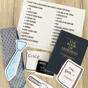I Want to Be a Missionary Now Mission Objects - Bring in missionary items for this fun activity with two different ways to play and printable song helps for LDS Primary Music Leaders.